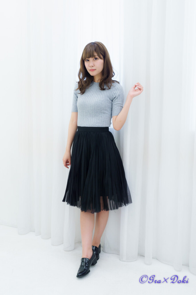 モデルの森さくらさんの私服ポートレート