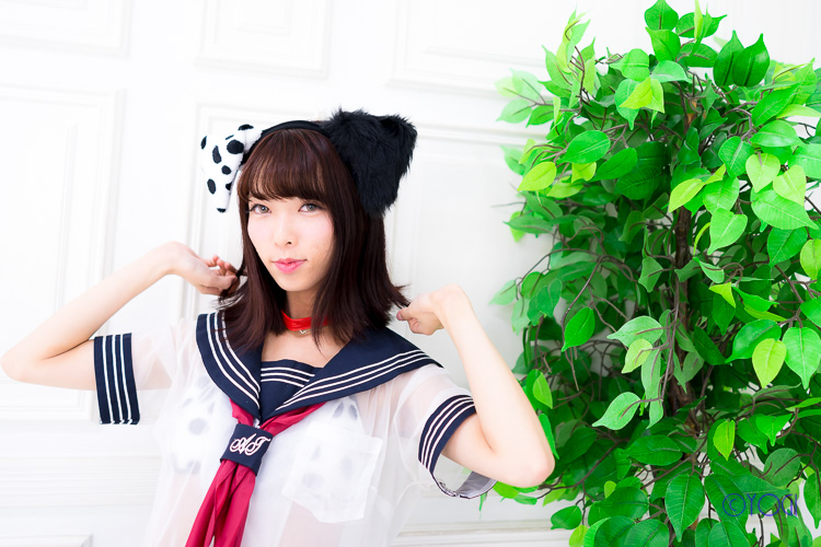 あーにゃん制服コスプレ