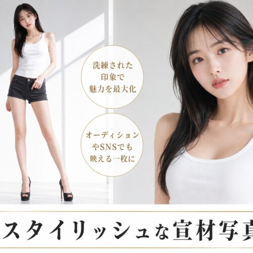 スタイリッシュな(垢抜けた)宣材写真